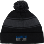 Washington Blue Lions <span class="pdp-name-mascot">Washington Blue Lions</span> Sport-Tek Stripe Pom Pom Knit Front Thumbnail