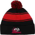 PSA Mustangs official sideline store <span class="pdp-name-mascot">PUTNAM SCIENCE ACADEMY Mustangs</span> Sport-Tek Stripe Pom Pom Knit Front Thumbnail