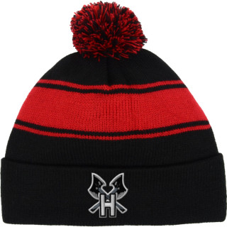 Sport-Tek Stripe Pom Pom Knit