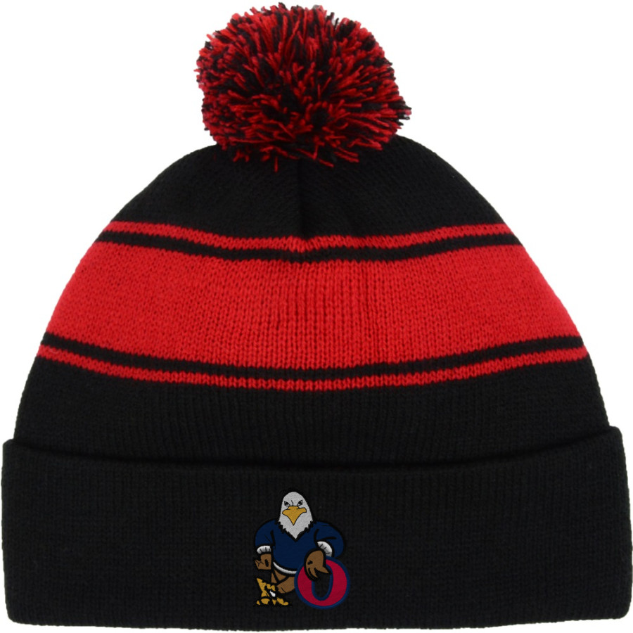 Oswalt Eagles <span class="pdp-name-mascot">Oswalt Academy Eagles</span> Sport-Tek Stripe Pom Pom Knit