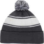 SANDS HIGH SCHOOL MUSTANGS Sport-Tek Stripe Pom Pom Knit Back Thumbnail