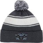 Cedar Bluffs Wildcats <span class="pdp-name-mascot">Cedar Bluffs Wildcats</span> Sport-Tek Stripe Pom Pom Knit Front Thumbnail