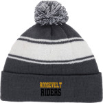 Roosevelt Roughriders <span class="pdp-name-mascot">Roosevelt Riders</span> Sport-Tek Stripe Pom Pom Knit Front Thumbnail