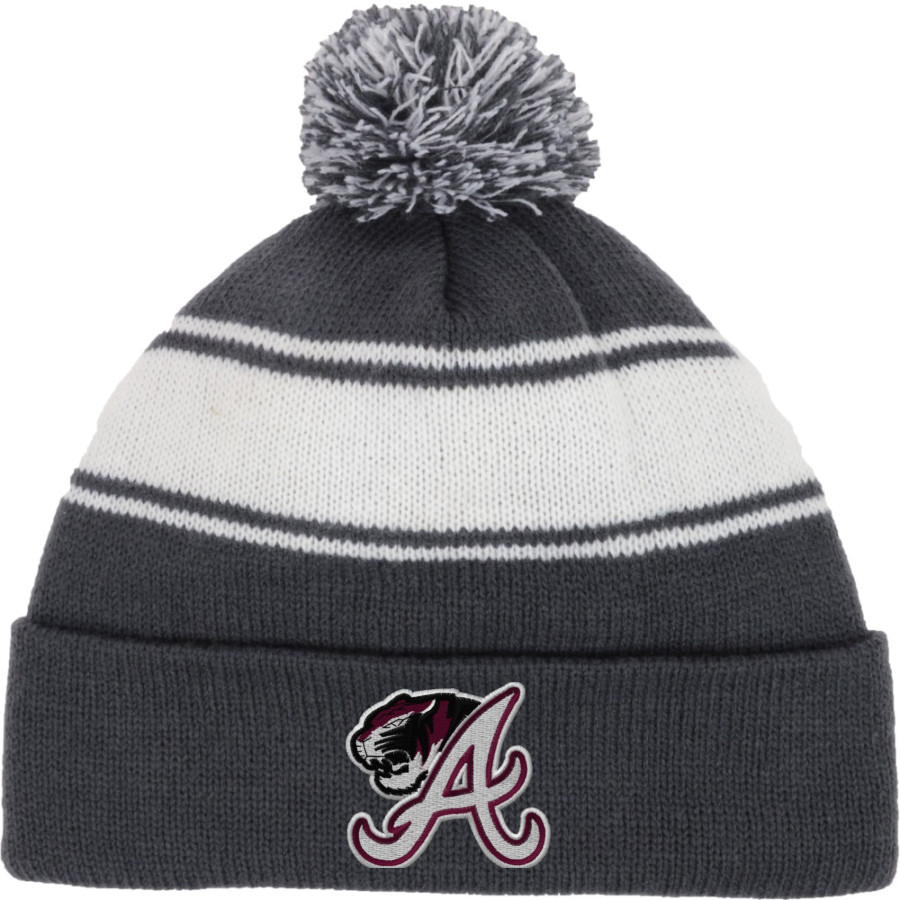 ARP HIGH SCHOOL TIGERS Sport-Tek Stripe Pom Pom Knit