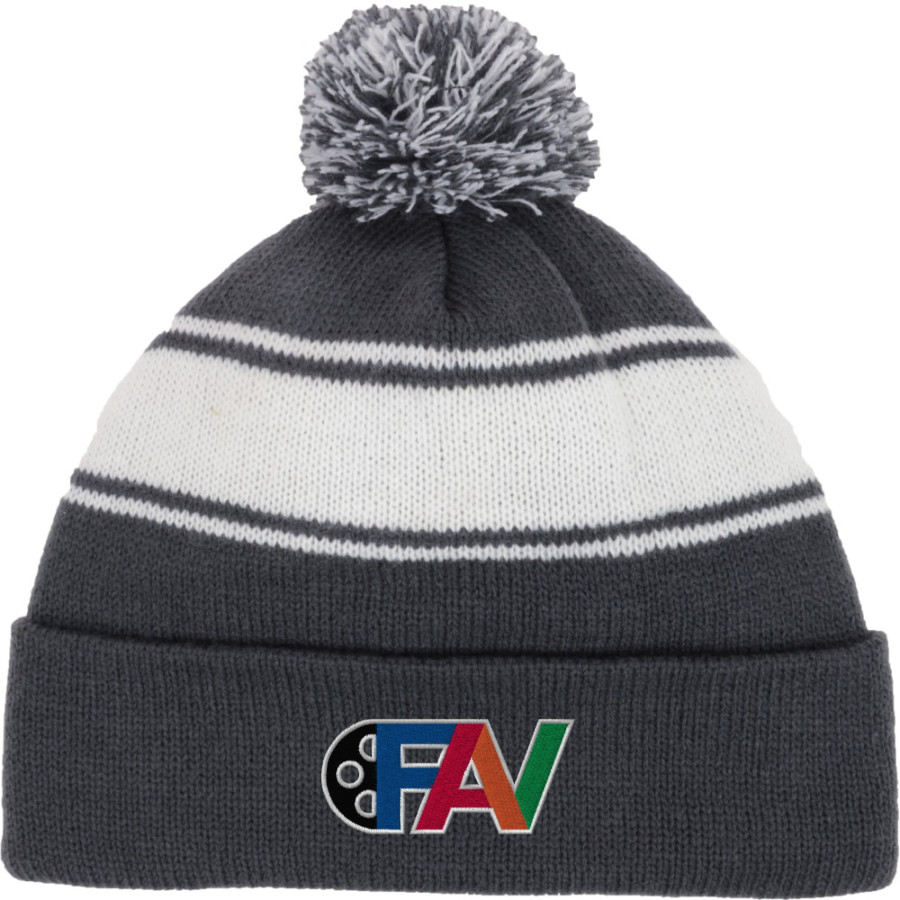 King Tech High School Online Apparel Store Sport-Tek Stripe Pom Pom Knit