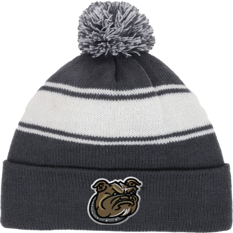 Bryant Bulldogs <span class="pdp-name-mascot">Bryant Bulldogs</span> Sport-Tek Stripe Pom Pom Knit