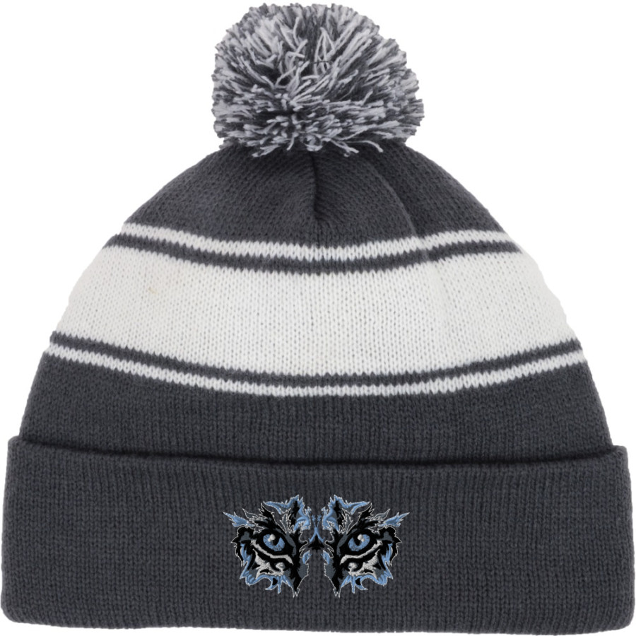 Cedar Bluffs Wildcats <span class="pdp-name-mascot">Cedar Bluffs Wildcats</span> Sport-Tek Stripe Pom Pom Knit