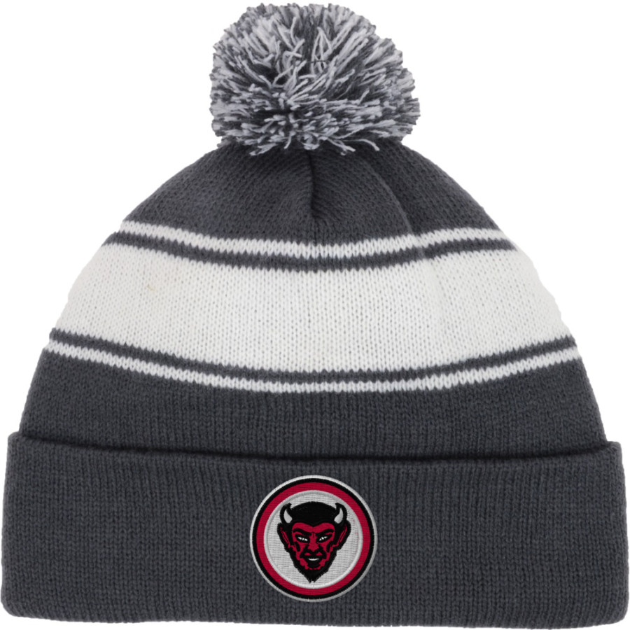 Chaffee Red Devils <span class="pdp-name-mascot">Chaffee Schools Red Devils</span> Sport-Tek Stripe Pom Pom Knit