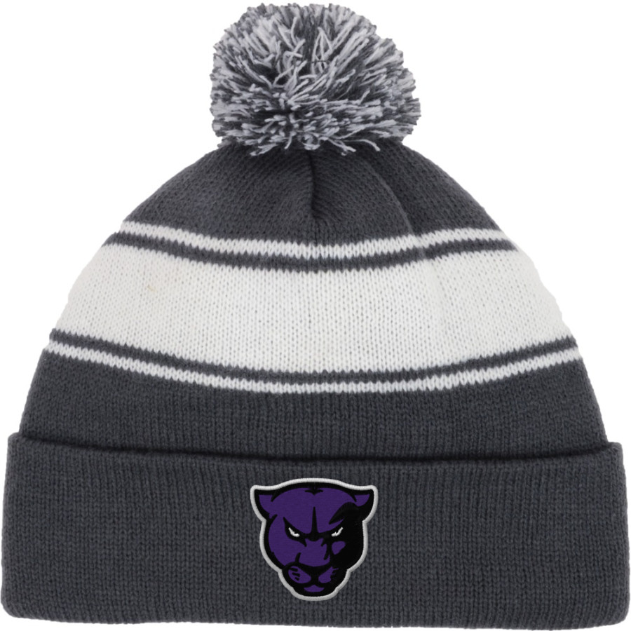 Portland Panthers <span class="pdp-name-mascot">Portland Panthers</span> Sport-Tek Stripe Pom Pom Knit