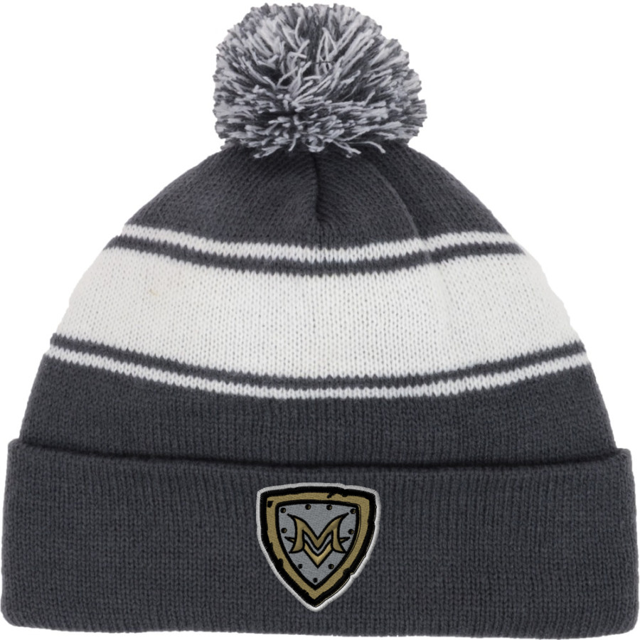 Mt Vernon Marauders Sport-Tek Stripe Pom Pom Knit