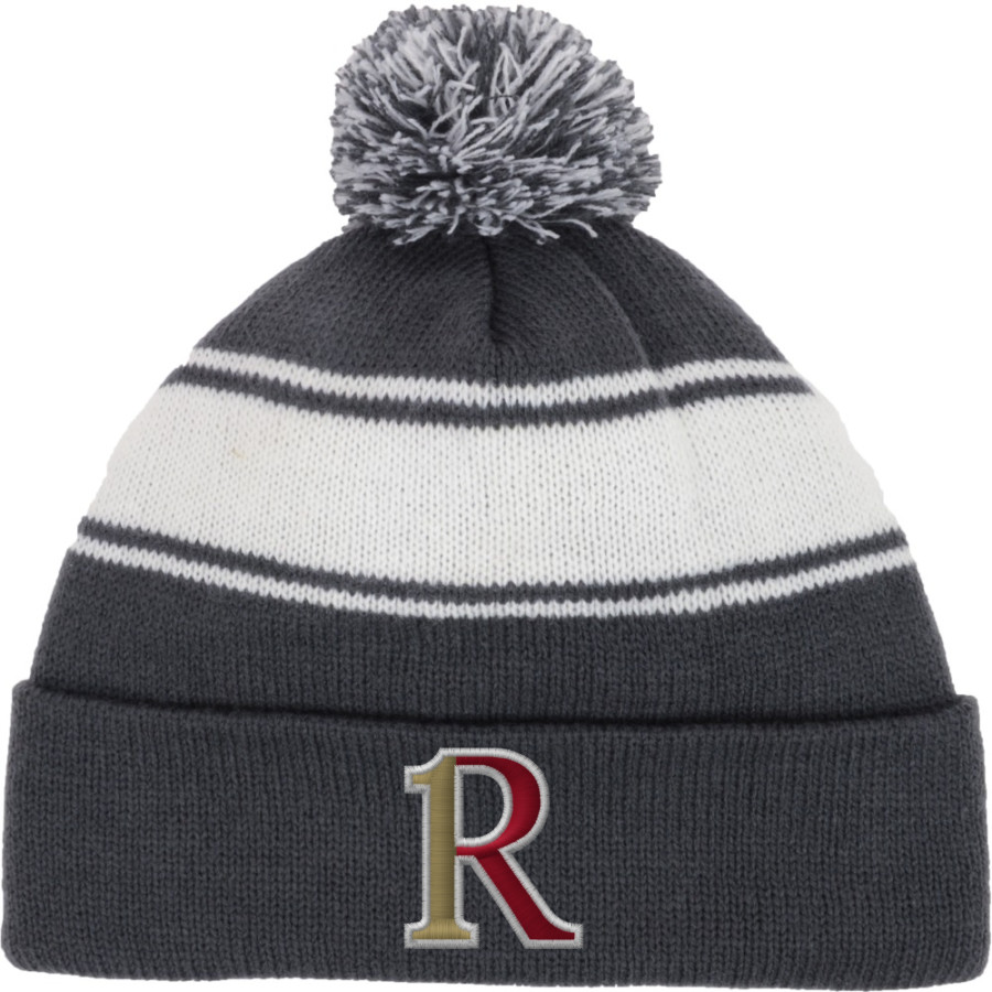 Rome High School Wolves Online Store Sport-Tek Stripe Pom Pom Knit