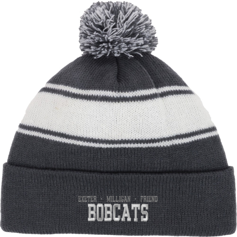 Exeter-Milligan-Friend HIGH SCHOOL Bobcats Sport-Tek Stripe Pom Pom Knit