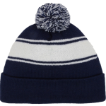 OFFICIAL ONLINE STORE OF EASTERN ATHLETICS <span class="pdp-name-mascot">Eastern Connecticut Warriors</span> Sport-Tek Stripe Pom Pom Knit Back Thumbnail