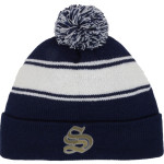 E E SMITH HIGH SCHOOL GOLDEN BULLS <span class="pdp-name-mascot">E E SMITH GOLDEN BULLS</span> Sport-Tek Stripe Pom Pom Knit Front Thumbnail