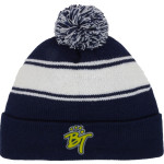 BENDLE HIGH SCHOOL TIGERS <span class="pdp-name-mascot">BENDLE TIGERS</span> Sport-Tek Stripe Pom Pom Knit Front Thumbnail