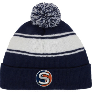 Sport-Tek Stripe Pom Pom Knit