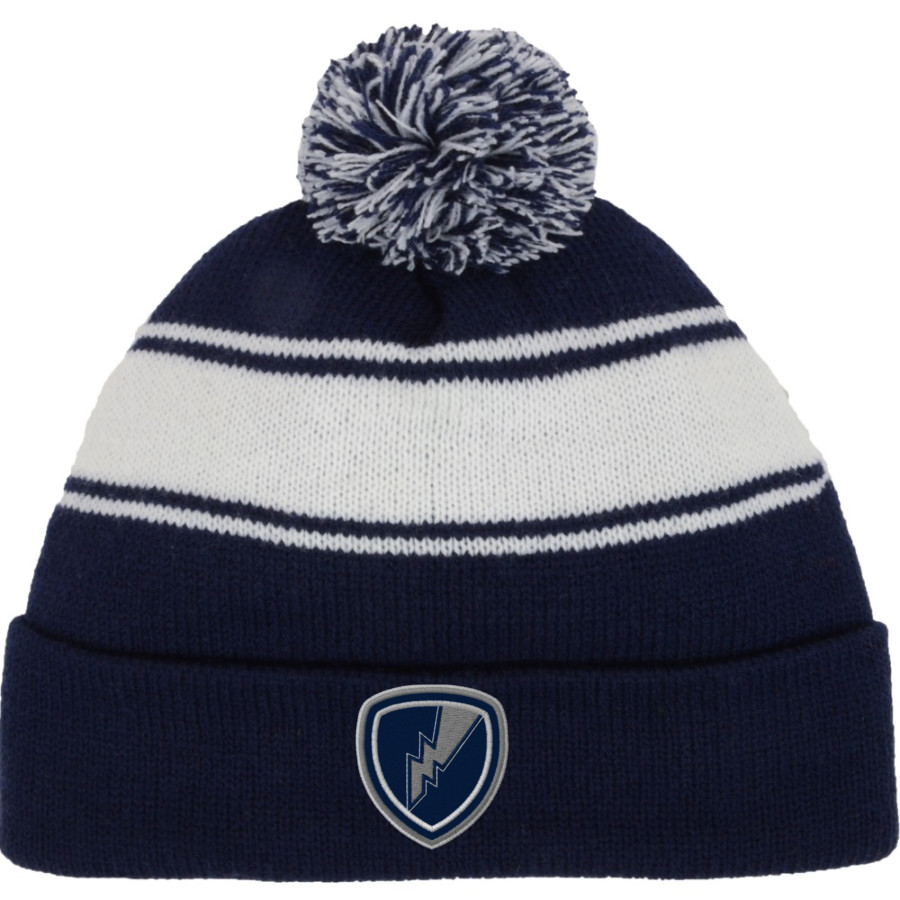 Manhattan Christian Thunder <span class="pdp-name-mascot">Manhattan Christian Thunder</span> Sport-Tek Stripe Pom Pom Knit
