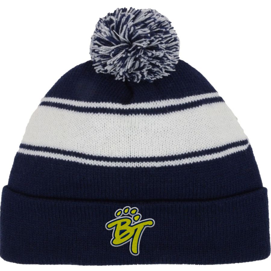 BENDLE HIGH SCHOOL TIGERS <span class="pdp-name-mascot">BENDLE TIGERS</span> Sport-Tek Stripe Pom Pom Knit