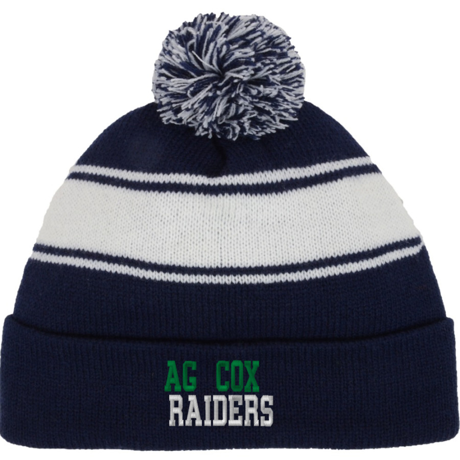 Ag Cox Raiders <span class="pdp-name-mascot">Ag Cox Raiders</span> Sport-Tek Stripe Pom Pom Knit