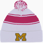Massapequa Chiefs <span class="pdp-name-mascot">Massapequa Chiefs</span> Sport-Tek Stripe Pom Pom Knit Front Thumbnail