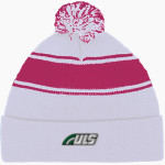 ULS Jr. Bows Sport-Tek Stripe Pom Pom Knit Front Thumbnail