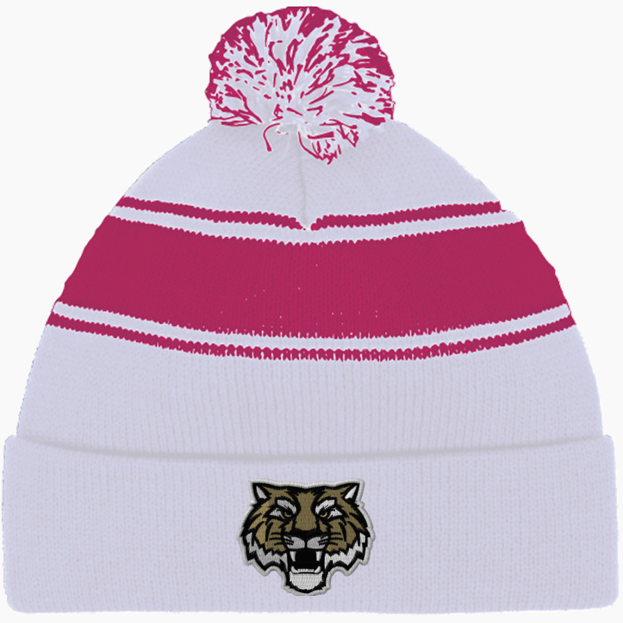 Lebanon Tigers <span class="pdp-name-mascot">Lebanon Tigers</span> Sport-Tek Stripe Pom Pom Knit