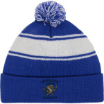 Highview Hawks <span class="pdp-name-mascot">Highview Elementary School Hawks</span> Sport-Tek Stripe Pom Pom Knit Front Thumbnail