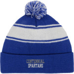 CENTENNIAL HIGH SCHOOL SPARTANS <span class="pdp-name-mascot">CENTENNIAL SPARTANS</span> Sport-Tek Stripe Pom Pom Knit Front Thumbnail
