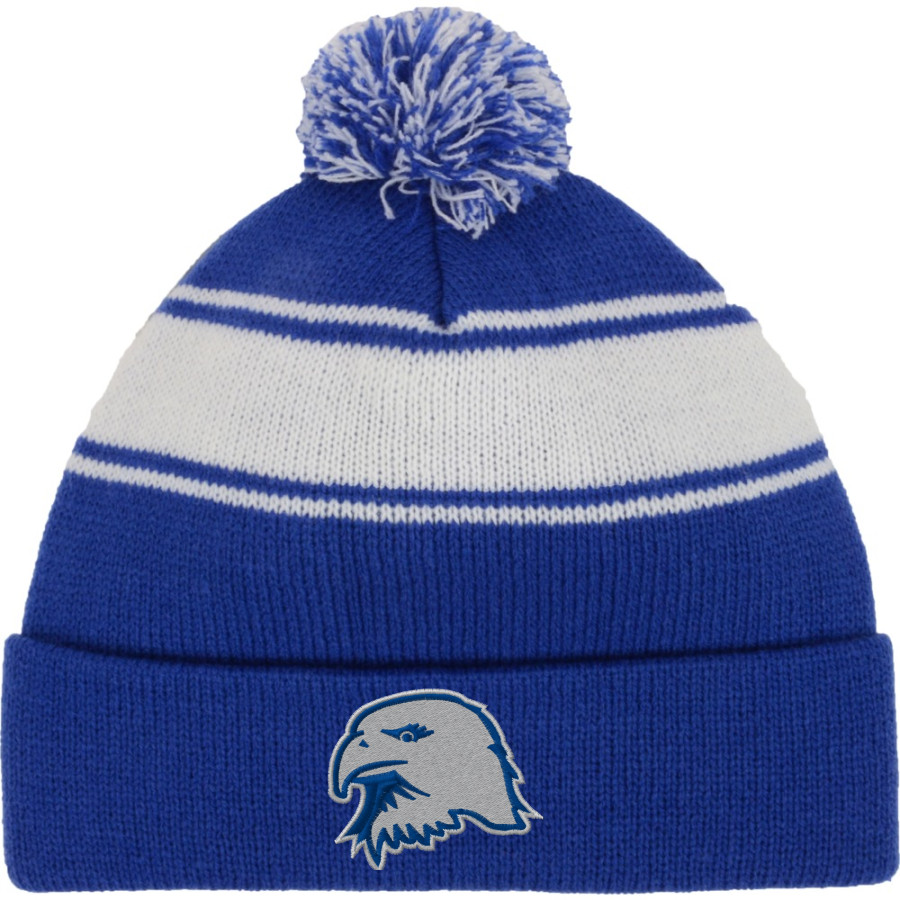WORCESTER TECHNICAL HIGH SCHOOL EAGLES <span class="pdp-name-mascot">WORCESTER EAGLES</span> Sport-Tek Stripe Pom Pom Knit