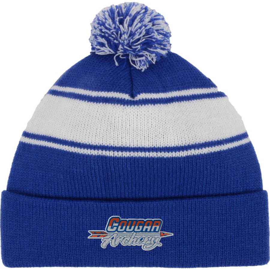 COLUMBIA ACADEMY COUGARS <span class="pdp-name-mascot">COLUMBIA ACADEMY COUGARS</span> Sport-Tek Stripe Pom Pom Knit