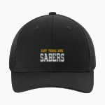 THE HIGH SCHOOL OF SAINT THOMAS MORE SABERS Sport-Tek Stretch-Tek Mesh Back Cap Front Thumbnail