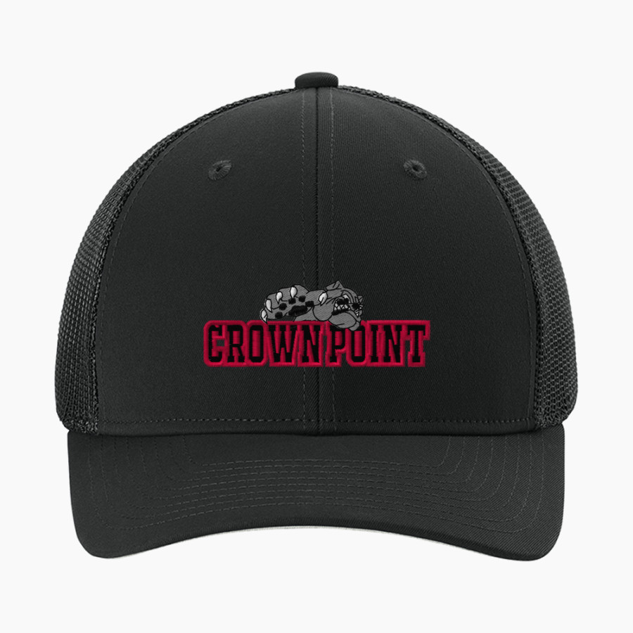 Crown Point Bulldogs <span class="pdp-name-mascot">Crown Point School Corporation Bulldogs</span> Sport-Tek Stretch-Tek Mesh Back Cap