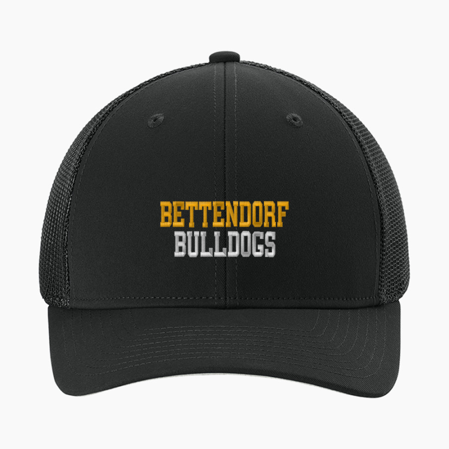 BETTENDORF HIGH SCHOOL BULLDOGS <span class="pdp-name-mascot">BETTENDORF BULLDOGS</span> Sport-Tek Stretch-Tek Mesh Back Cap