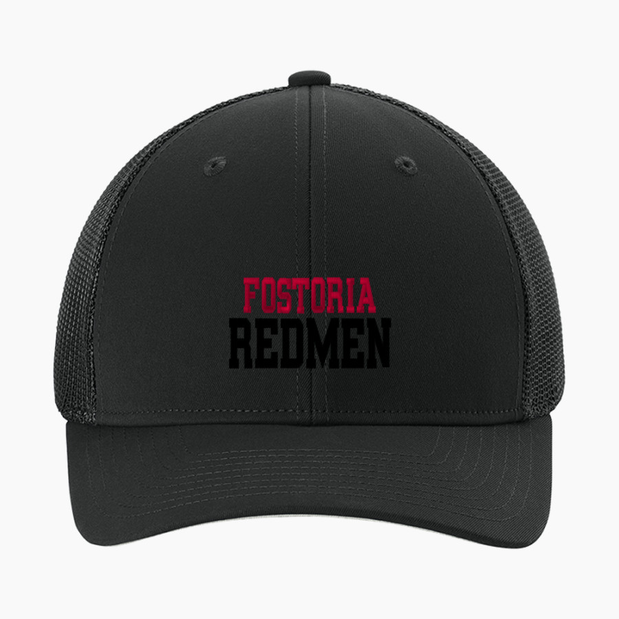 FOSTORIA HIGH SCHOOL REDMEN Sport-Tek Stretch-Tek Mesh Back Cap
