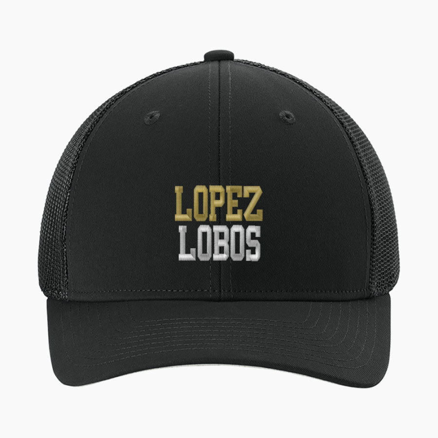 LOPEZ HIGH SCHOOL LOBOS <span class="pdp-name-mascot">LOPEZ LOBOS</span> Sport-Tek Stretch-Tek Mesh Back Cap