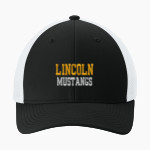 Lincoln Mustangs <span class="pdp-name-mascot">Lincoln Mustangs</span> Sport-Tek Stretch-Tek Mesh Back Cap Front Thumbnail