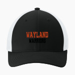 WAYLAND HIGH SCHOOL WARRIORS Sport-Tek Stretch-Tek Mesh Back Cap Front Thumbnail