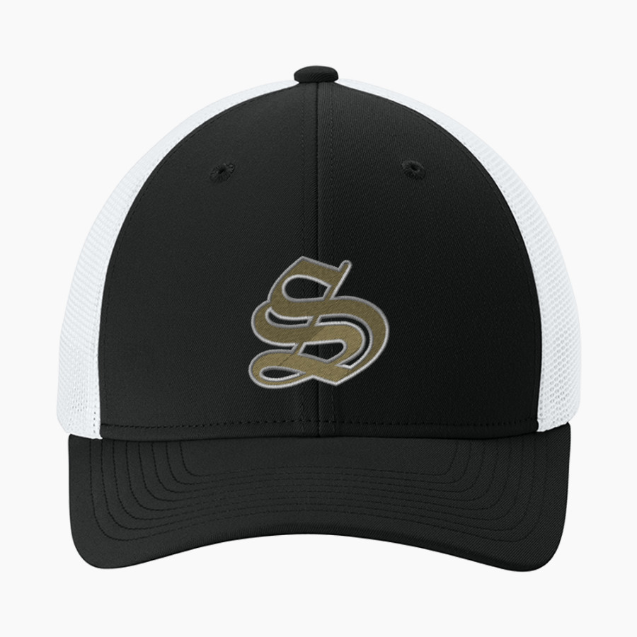 E E SMITH HIGH SCHOOL GOLDEN BULLS <span class="pdp-name-mascot">E E SMITH GOLDEN BULLS</span> Sport-Tek Stretch-Tek Mesh Back Cap