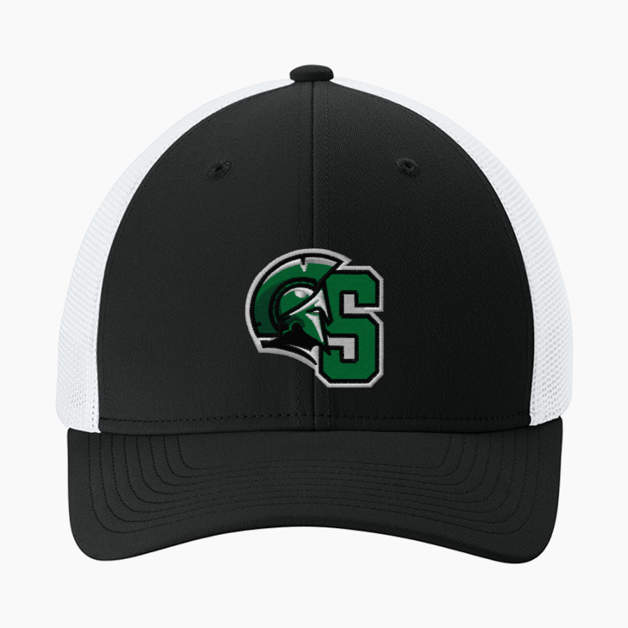 Calvary Christian Spartans <span class="pdp-name-mascot">Calvary Christian Spartans</span> Sport-Tek Stretch-Tek Mesh Back Cap