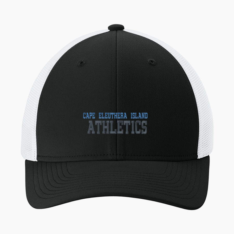 Cape Eleuthera Island Athletics <span class="pdp-name-mascot">Cape Eleuthera Island Athletics</span> Sport-Tek Stretch-Tek Mesh Back Cap