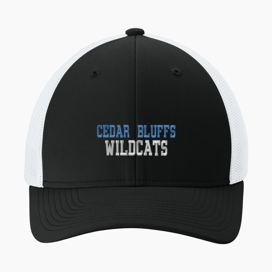 Cedar Bluffs Wildcats <span class="pdp-name-mascot">Cedar Bluffs Wildcats</span> Sport-Tek Stretch-Tek Mesh Back Cap