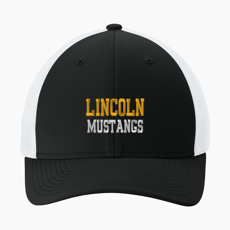 Lincoln Mustangs <span class="pdp-name-mascot">Lincoln Mustangs</span> Sport-Tek Stretch-Tek Mesh Back Cap