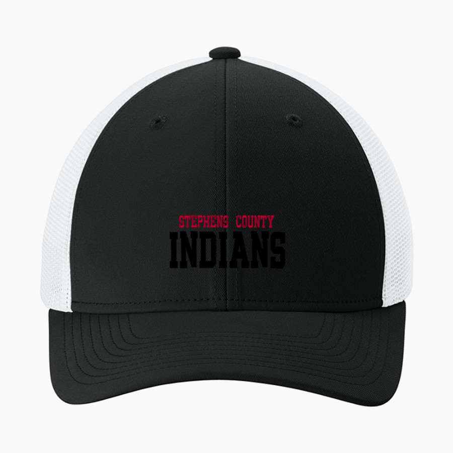 STEPHENS COUNTY HIGH SCHOOL INDIANS <span class="pdp-name-mascot">STEPHENS COUNTY INDIANS</span> Sport-Tek Stretch-Tek Mesh Back Cap