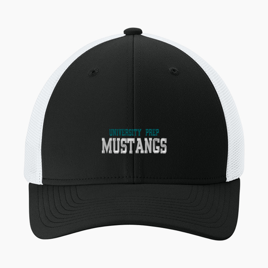University Prep Mustangs <span class="pdp-name-mascot">University Prep Mustangs</span> Sport-Tek Stretch-Tek Mesh Back Cap