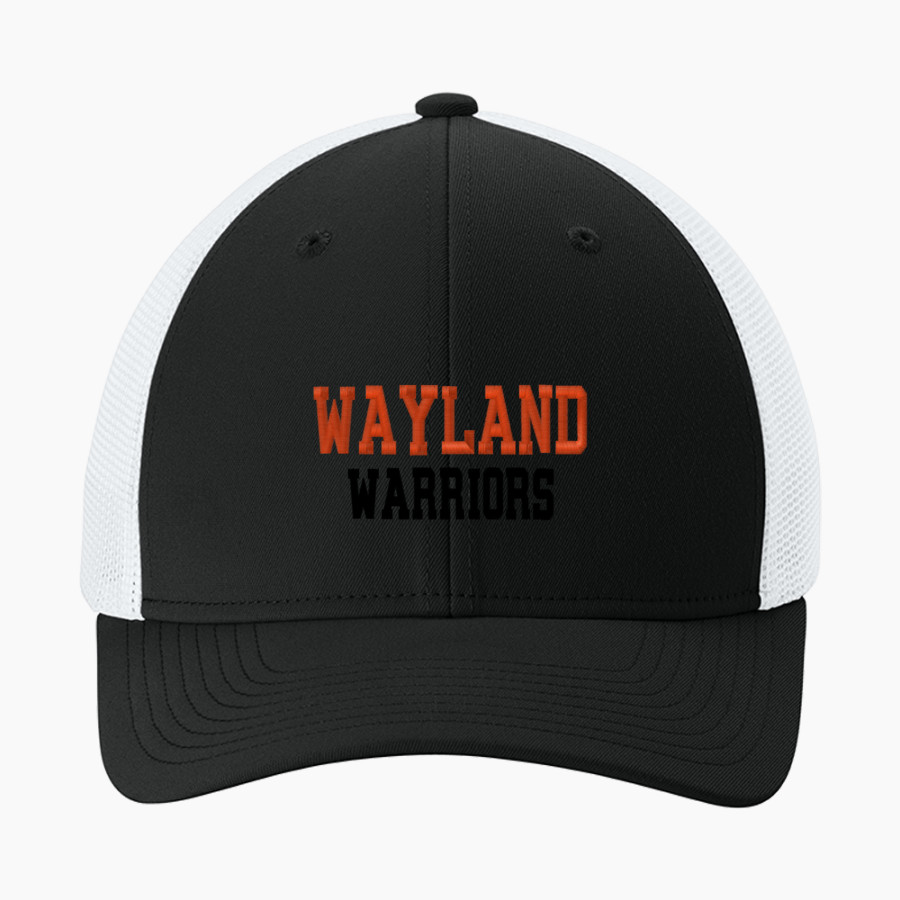 WAYLAND HIGH SCHOOL WARRIORS Sport-Tek Stretch-Tek Mesh Back Cap