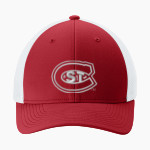 St. Cloud State University The Official Online Store <span class="pdp-name-mascot">St. Cloud State Huskies</span> Sport-Tek Stretch-Tek Mesh Back Cap Front Thumbnail