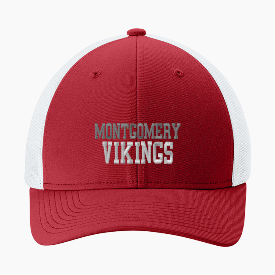 Montgomery Vikings <span class="pdp-name-mascot">Montgomery High School Vikings</span> Sport-Tek Stretch-Tek Mesh Back Cap