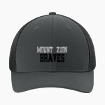 MOUNT ZION HIGH SCHOOL BRAVES <span class="pdp-name-mascot">MOUNT ZION BRAVES</span> Sport-Tek Stretch-Tek Mesh Back Cap Front Thumbnail