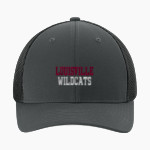 LOUISVILLE HIGH SCHOOL WILDCATS <span class="pdp-name-mascot">LOUISVILLE WILDCATS</span> Sport-Tek Stretch-Tek Mesh Back Cap Front Thumbnail