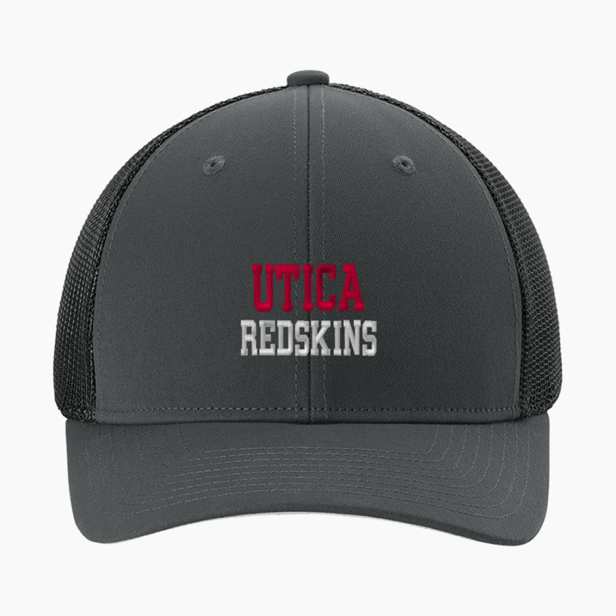 UTICA HIGH SCHOOL REDSKINS <span class="pdp-name-mascot">UTICA REDSKINS</span> Sport-Tek Stretch-Tek Mesh Back Cap